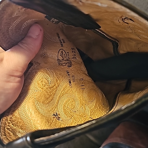 Justin point toe cowboy boot size 11 - Picture 5 of 5